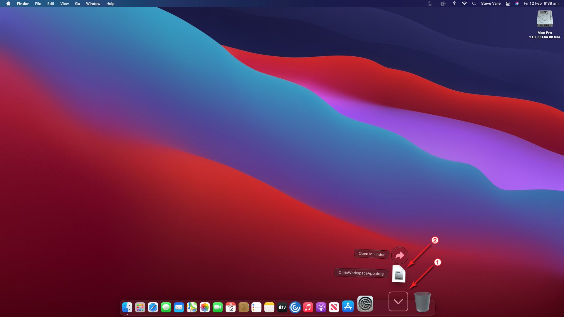 Citrix Install Guide (macOS) 图片的Citrix安装在macOS强调步骤5