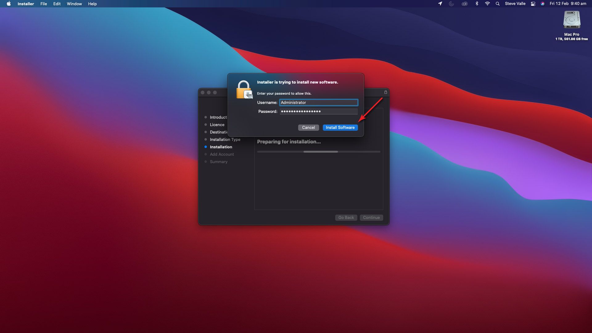 Citrix Install Guide (macOS) 图片的Citrix安装在macOS强调步骤12