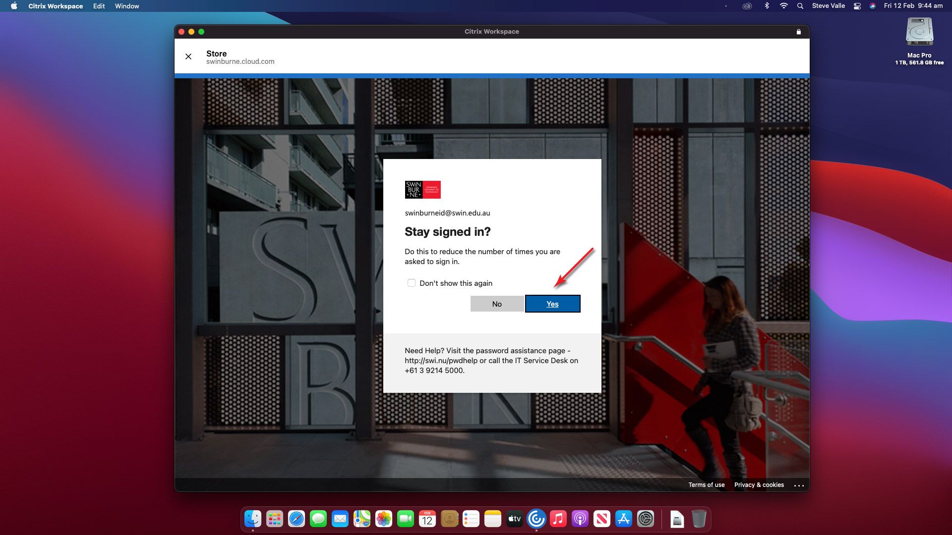 Citrix Install Guide (macOS) 图片的Citrix安装在macOS强调步骤19