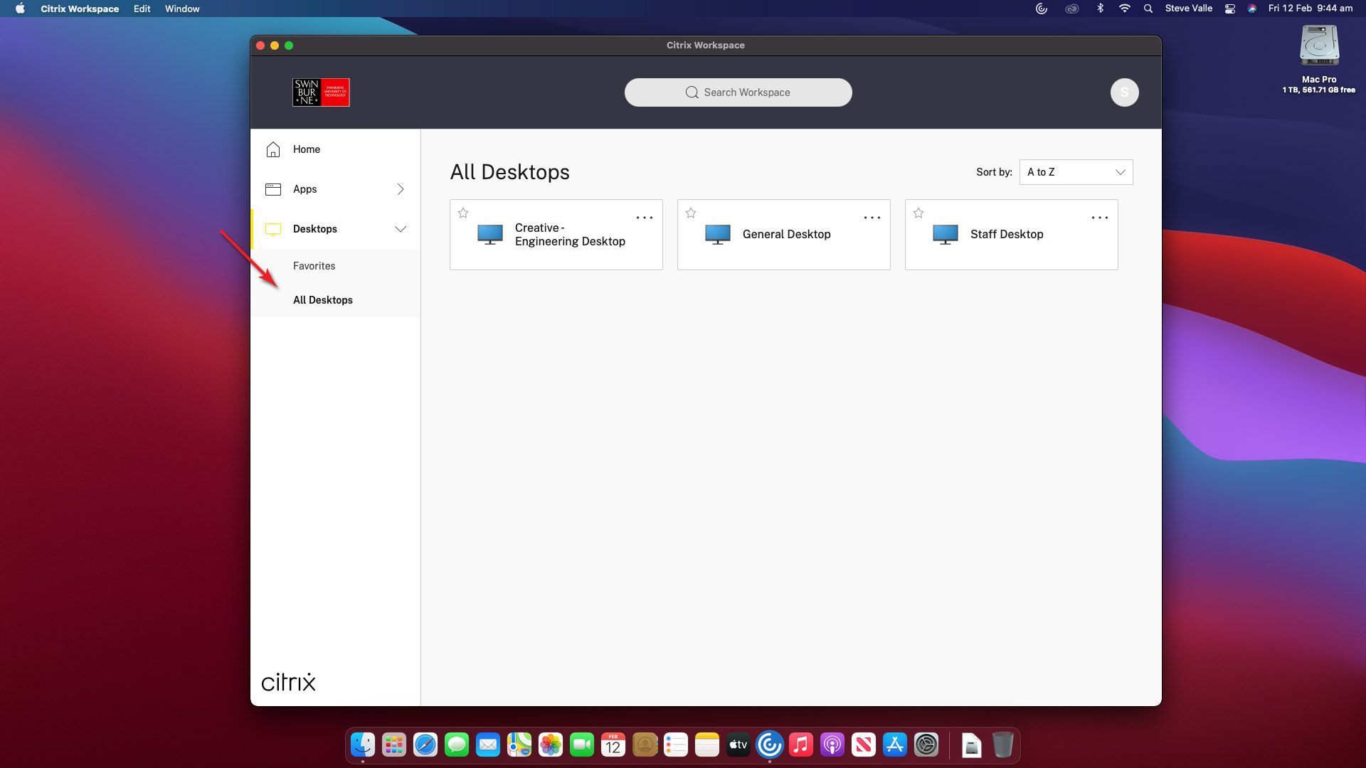 Citrix Install Guide (macOS) 图片的Citrix安装在macOS强调步骤21