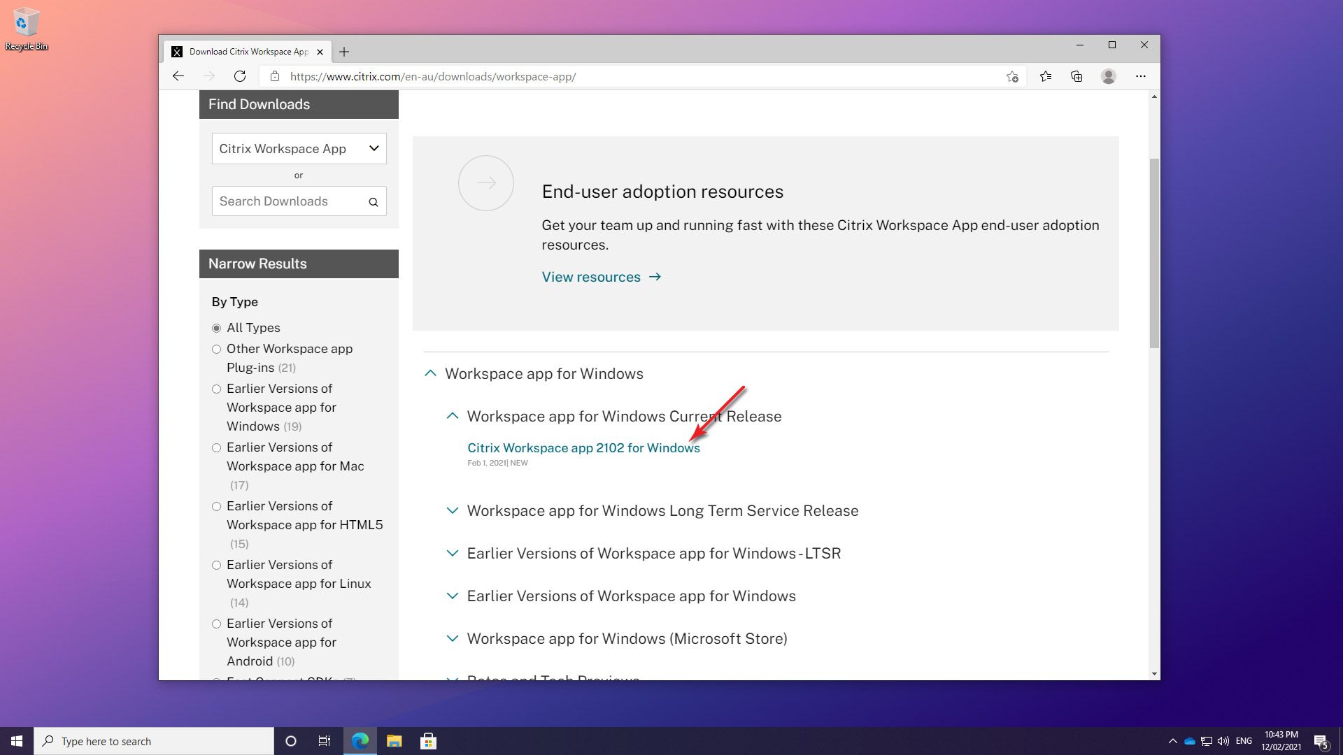 Citrix Install Guide (Windows 10) 图片Citrix安装在Windows上10突出过程中步骤3