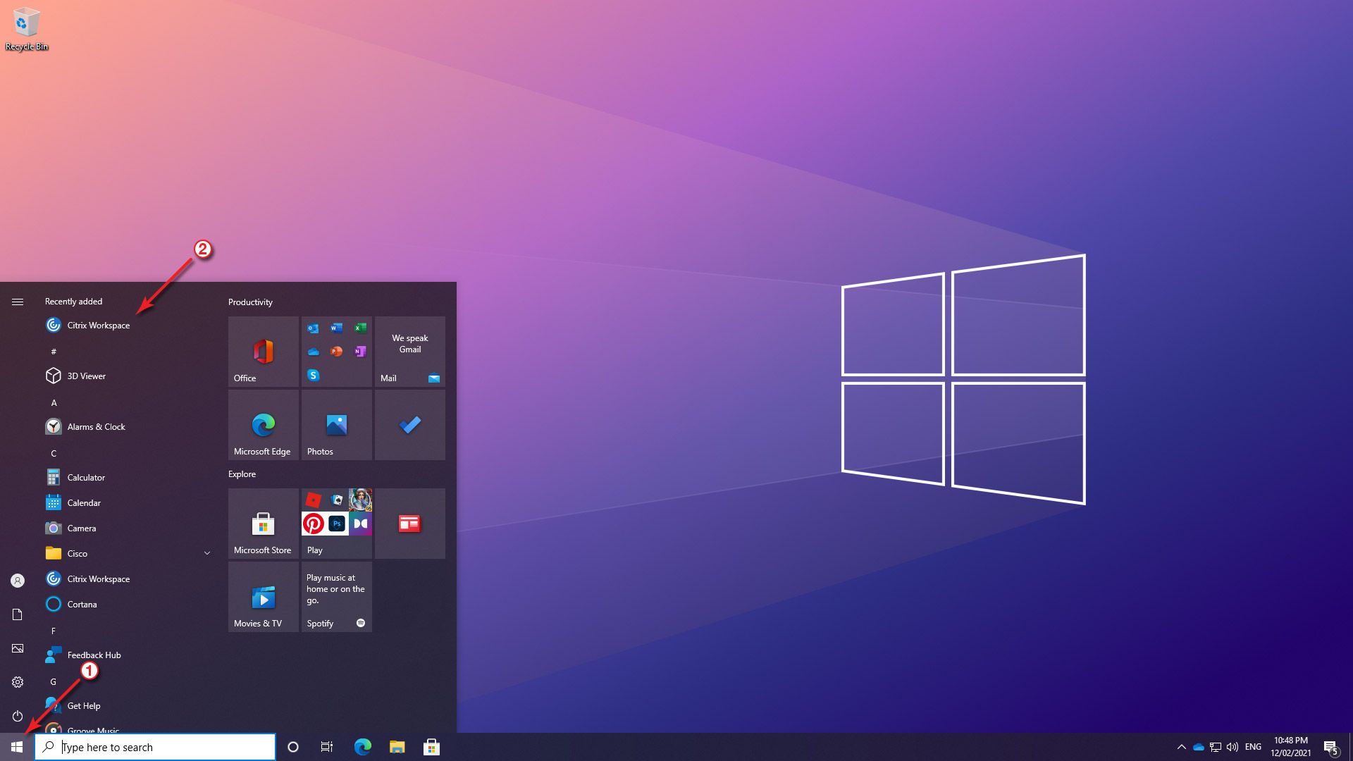 Citrix Install Guide (Windows 10) 图片Citrix安装在Windows上10强调步骤11