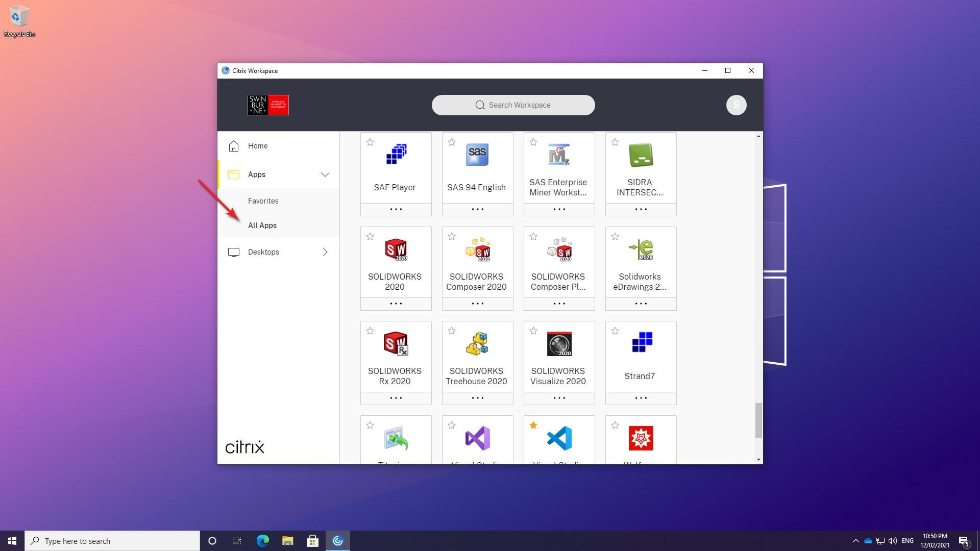 Citrix Install Guide (Windows 10) 图片Citrix安装在Windows上10强调步骤16