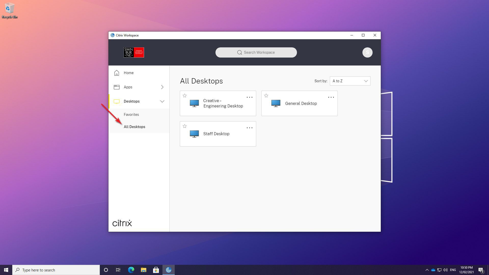 Citrix Install Guide (Windows 10) 图片Citrix安装在Windows上10强调步骤17