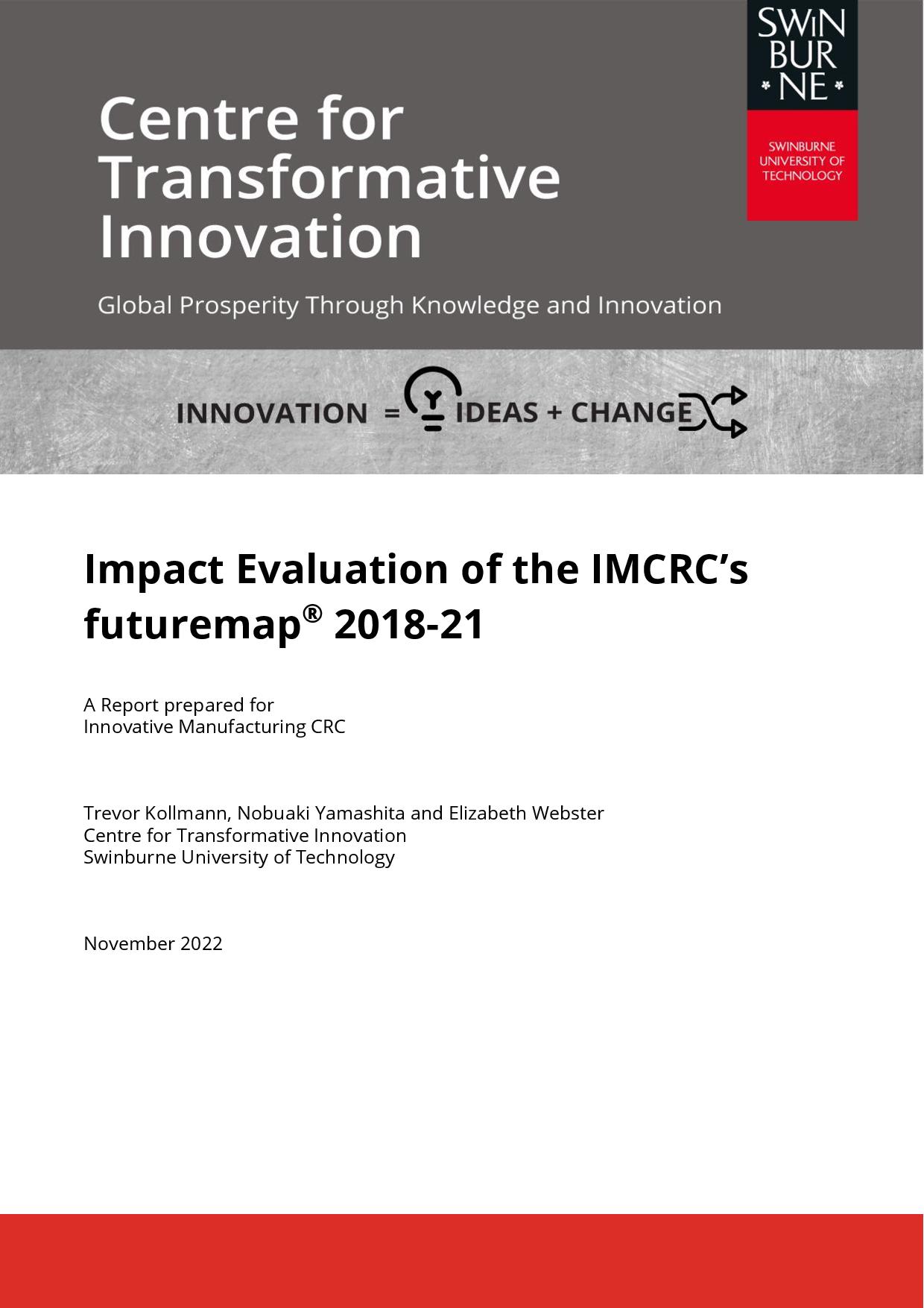 影响评估的IMCRC futuremap®2018 - 2021
