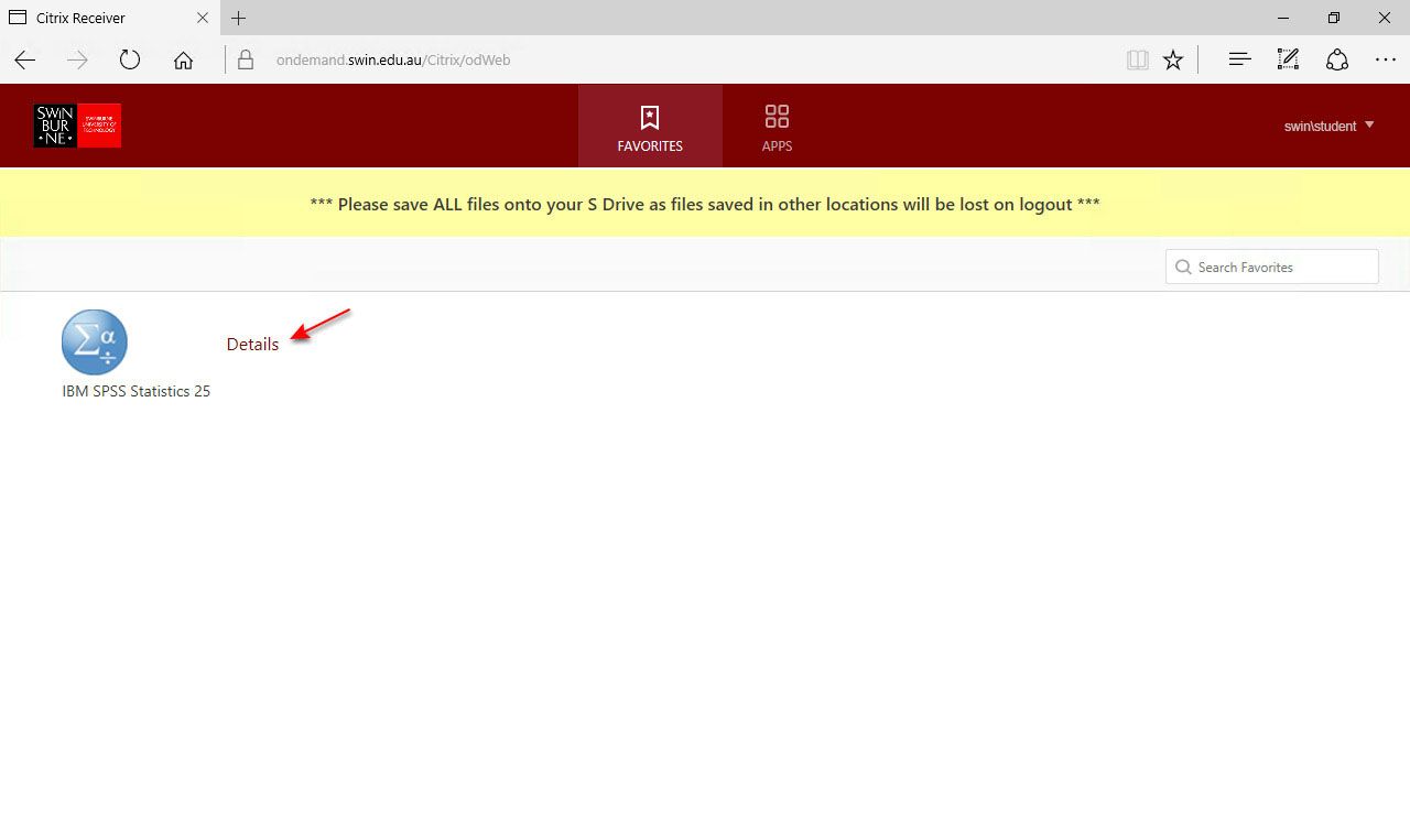 web浏览器打开的截图斯文本科技大学与红色箭头指向的应用需求细节的链接