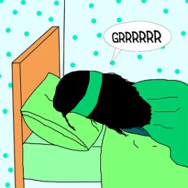 绿色猎鹰英雄睡在床上