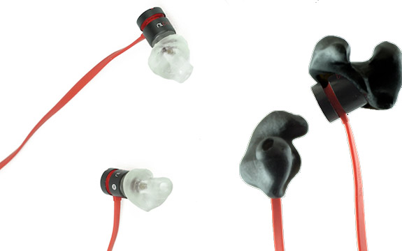 耳机上的Hearables 3D提示产品镜头。