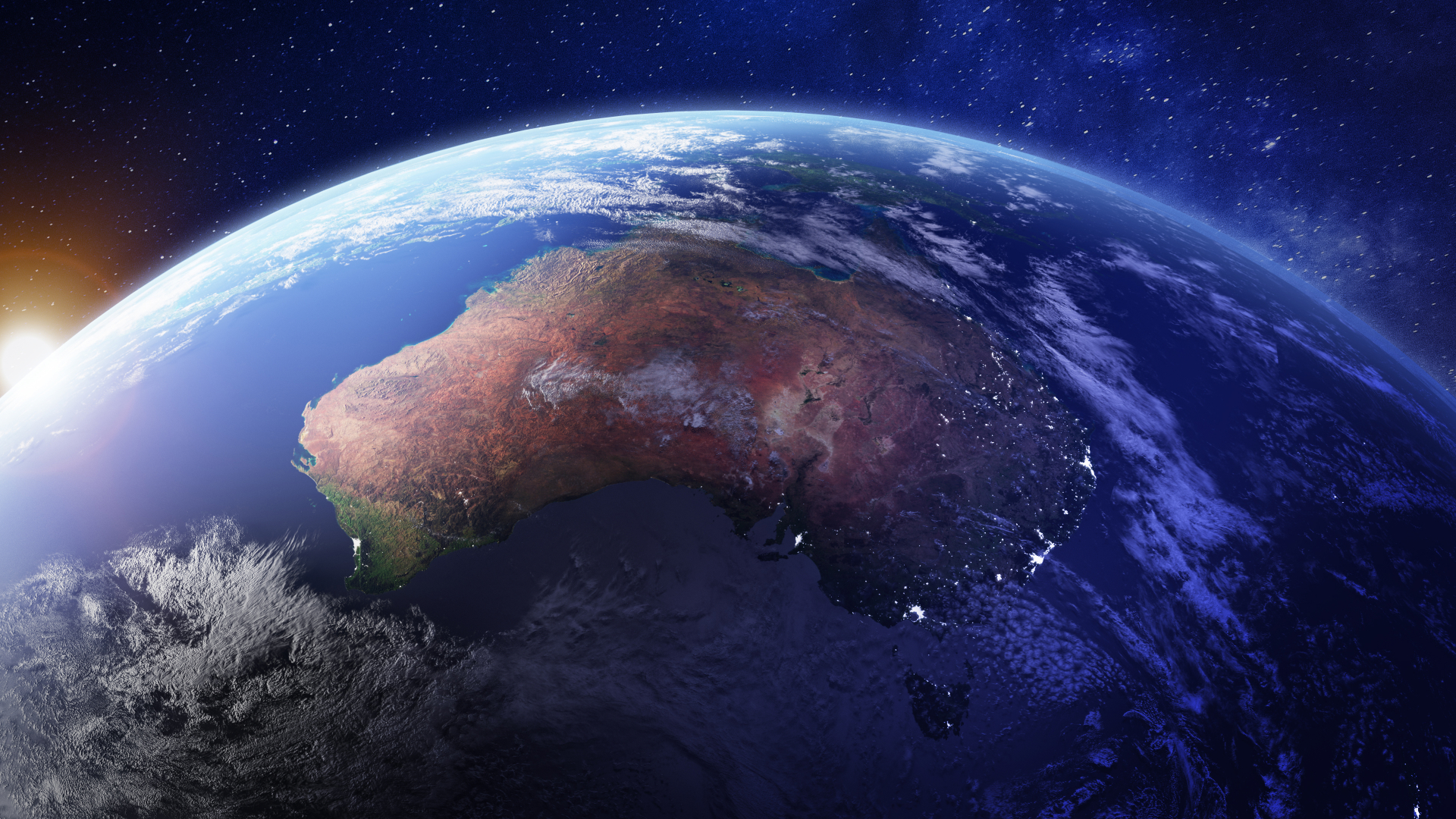 澳大利亚从外太空