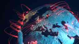 全球连接线路——数据交换,大流行,计算机病毒